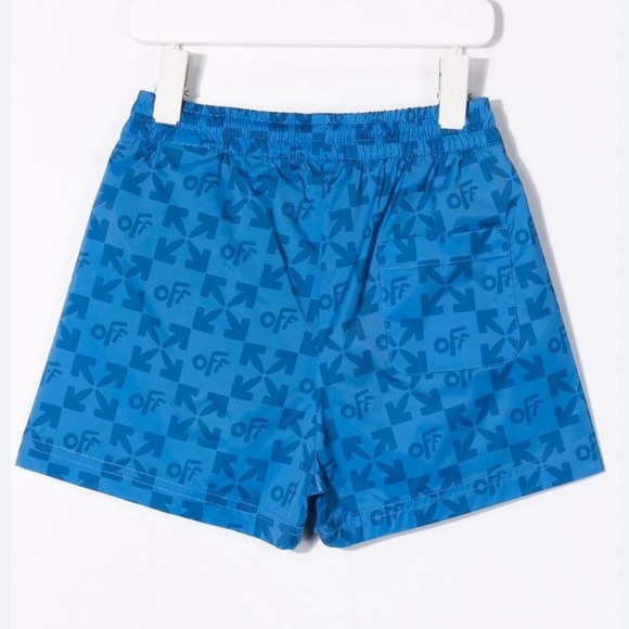 Virgil Abloh C/O Off White Blue Monogram Swim Trunks Toddler size 4 - Picture 1 of 10